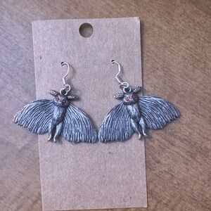 Mothman earrings